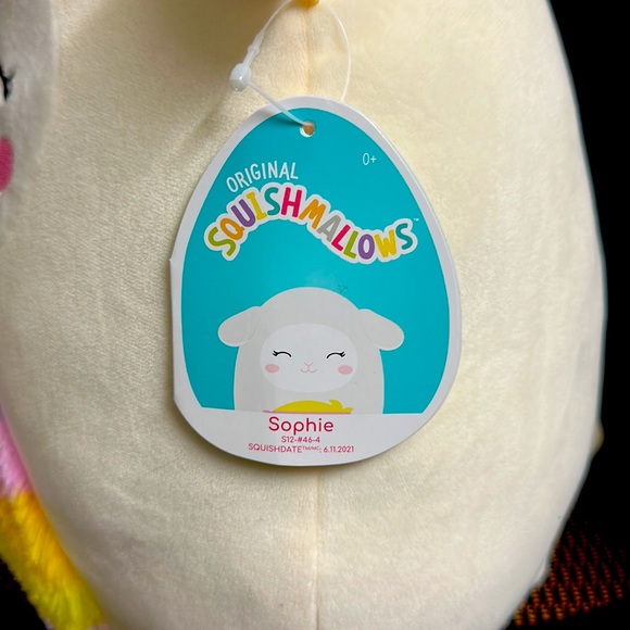 NWT 12” Sophie the Lamb with Rainbow Belly Squishmallow - Picture 3 of 3